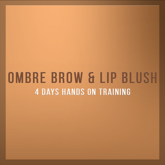 Ombre brow and lip blush training